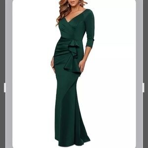 Xscape Dark Green Evening Gown